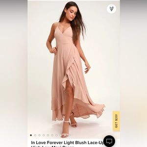 Lulus Lace Up Dress size M